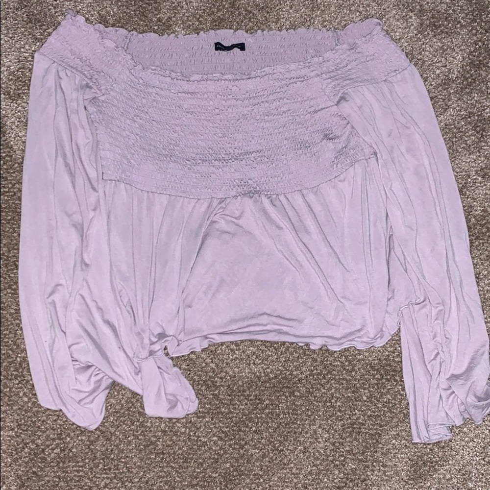 Lavender american eagle long sleeve top